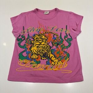 Urban Outfitters Kids Pink Tiger Graphic Tee